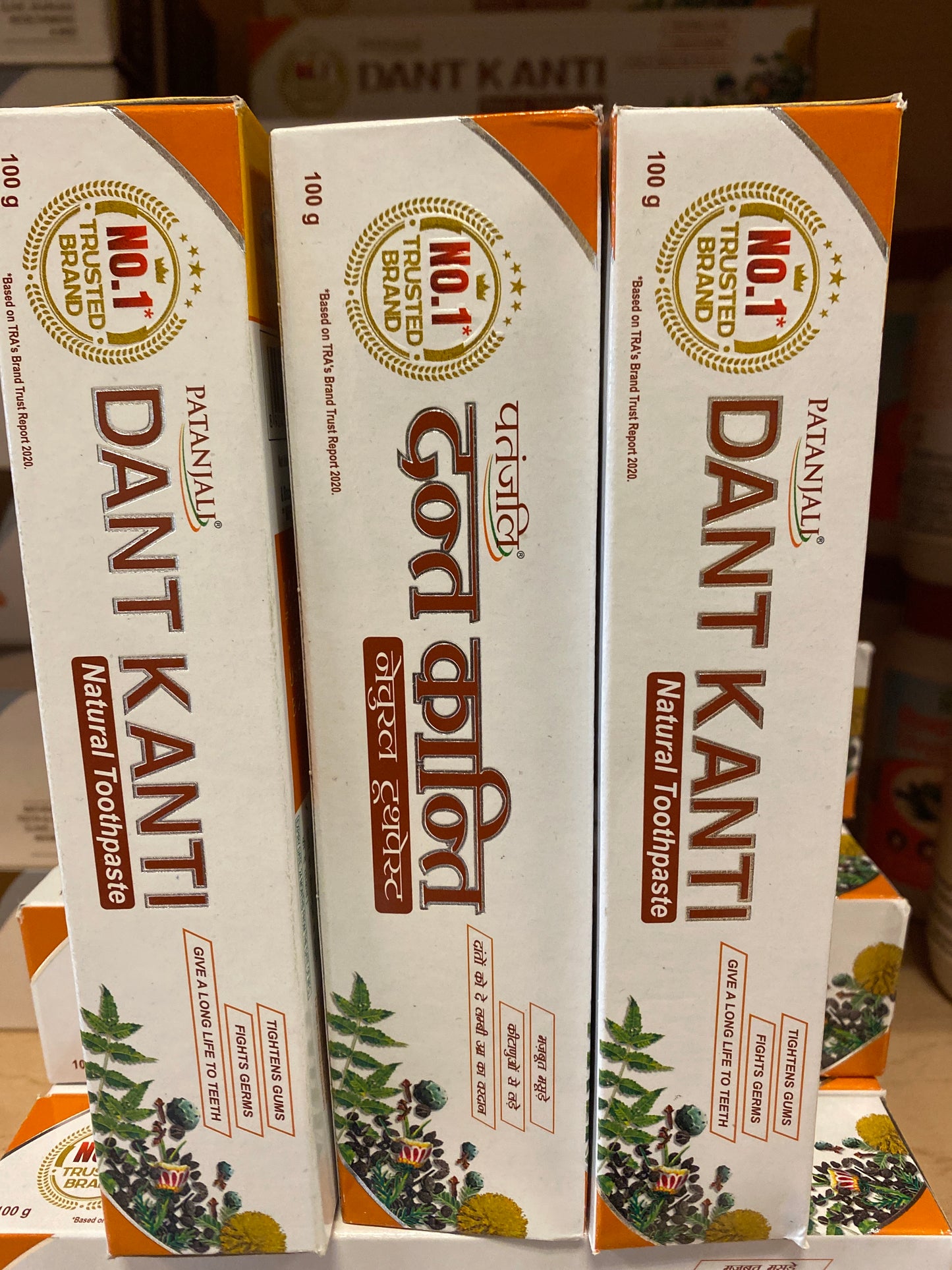 Dant Kanti Herbal toothpaste 3 pack ( 100gx 3)