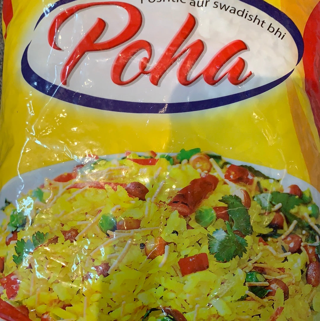 Poha ( flattened. Rice )